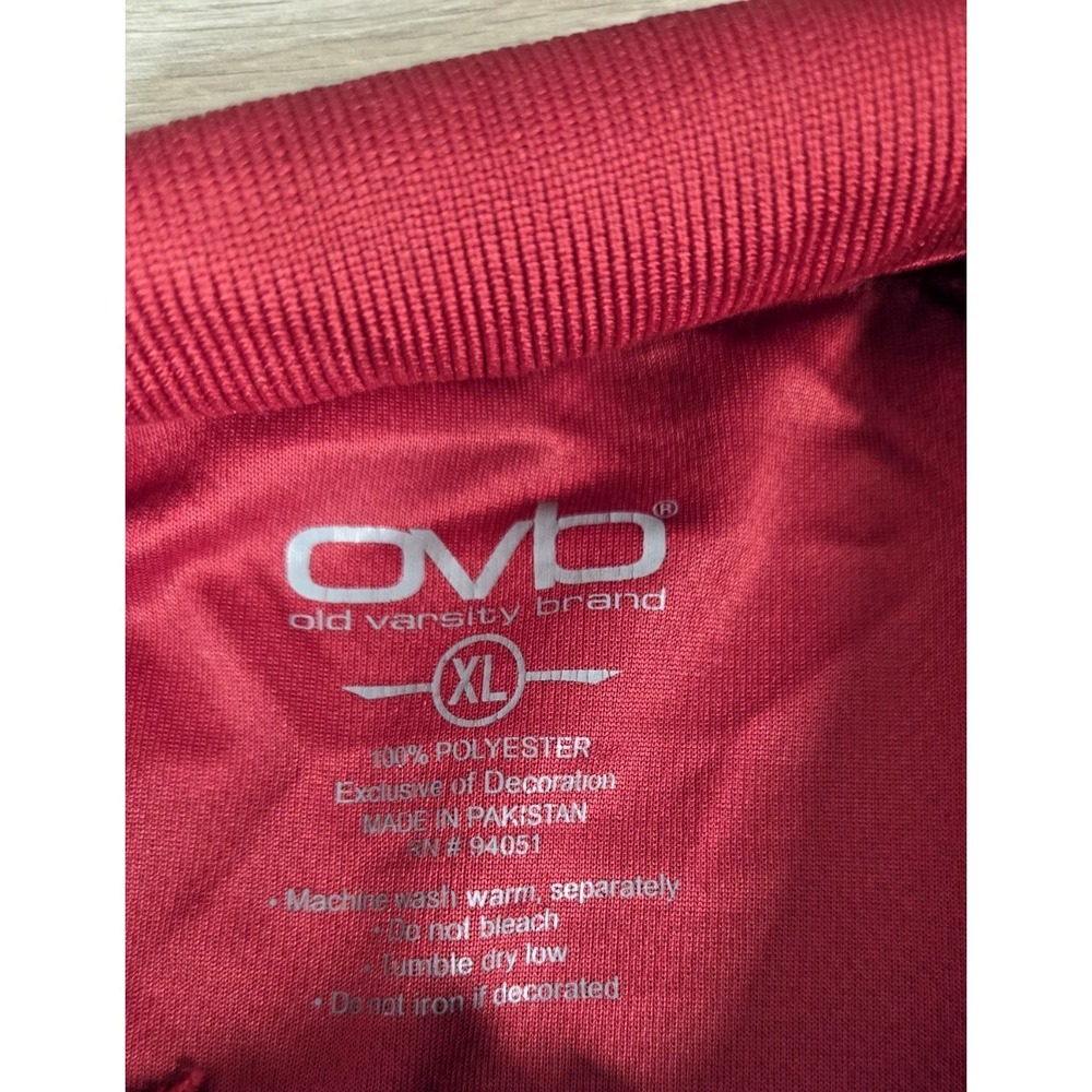 Alabama Crimson Tide Logo Red Black Sides Golf‎ Polo Shirt XL College Ball - Picture 4 of 7